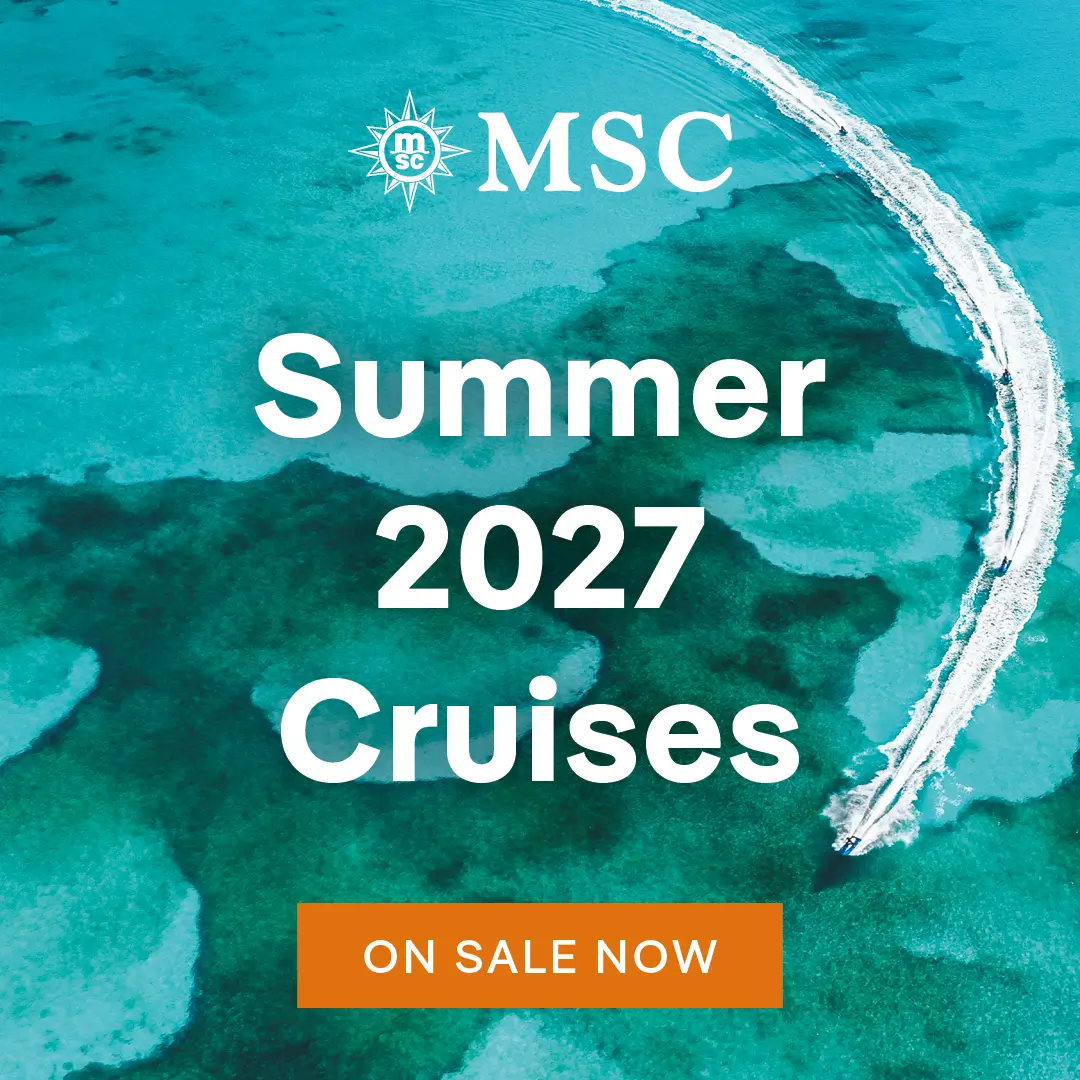 Set your sights on Summer 2027 onboard MSC Meraviglia